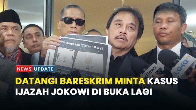 Dapat Salinan Ijazah Jokowi dari KPU, Roy Suryo Gercep Datangi Bareskrim, Minta Kasus Dibuka Lagi!