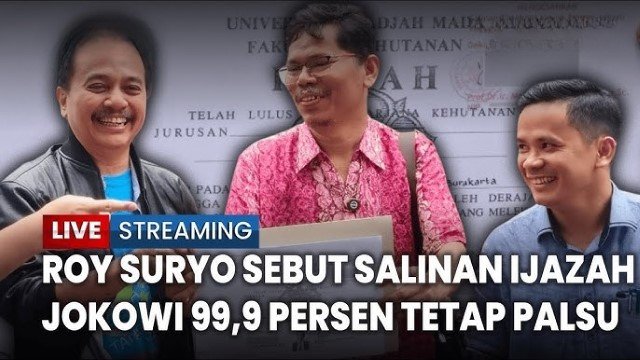 Dapat Salinan Ijazah UGM Jokowi Legalisir KPU, Kejanggalan Ini Bikin Roy Suryo Yakin Fix Palsu!