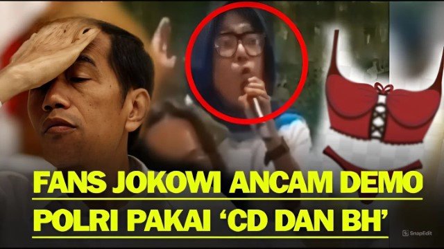 Diaspora Belanda Heran Lihat Aksi Relawan Jokowi Ancam Demo Pakai BH-CD: Negeri Ini Sedang Sakit!