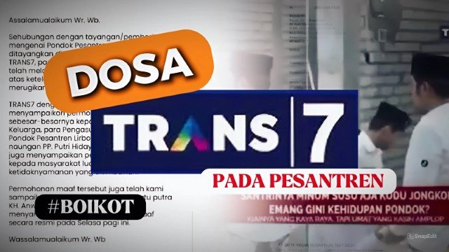 HEBOH! Muncul Dugaan Kasus Trans7 vs Ponpes Lirboyo untuk Tutupi 4 Kasus Besar Ini