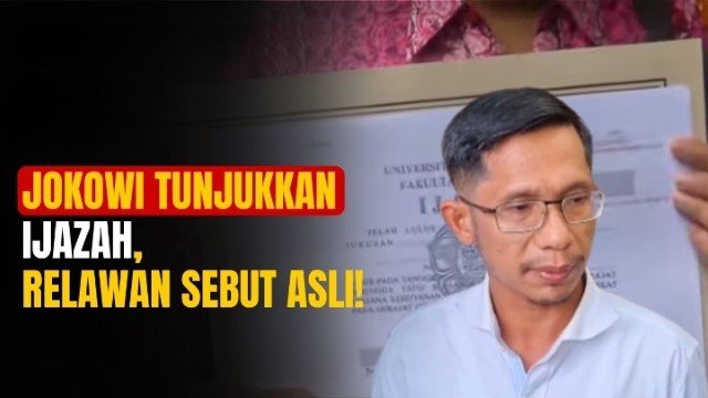 Jokowi Tunjukkan Ijazah ke Relawan, Bukan ke Publik, Rampai Nusantara Pasang Badan: Itu Kan Hak Beliau, Ya Terserah!
