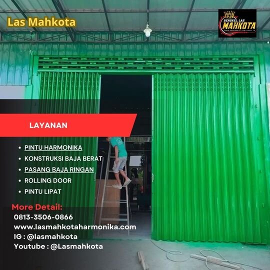 Meningkatkan Keamanan Bisnis dengan Pintu Harmonika Surabaya Dari Produsen Mahkota