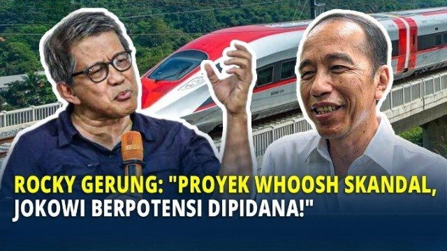 Rocky Gerung: Potensi Jokowi ‘Dipidana’ Sangat Besar Jika Mark Up Whoosh Terbukti!