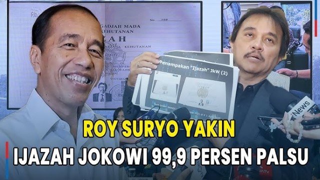 Salinan Ijazah Jokowi dari KPU DKI ‘Sama Persis’ yang Diteliti Roy Suryo, Yakin 99,9 Persen Palsu!