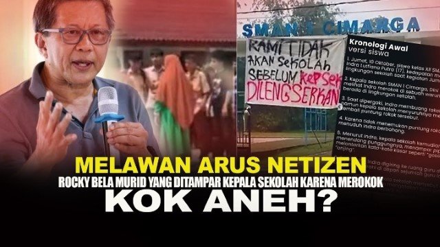 Sebut Kasus Kepsek SMAN 1 Cimarga Aniaya Murid Merokok Unik, Rocky Gerung Bilang Begini!