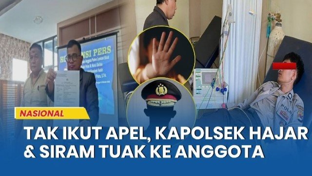 Waduh! Gegara Telat Ikut Apel, Kapolres Hajar & Siram Tuak ke Anggota