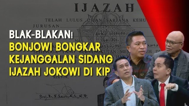 20 Dokumen Ijazah Jokowi Ditolak UGM? Bonjowi Ungkap Rincian Lengkap dan Sebut Jawaban Kampus Hanya “Template”