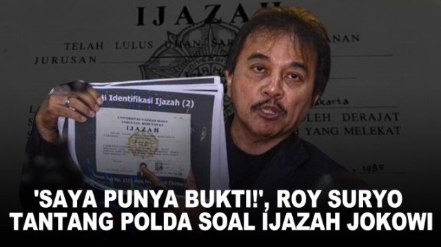 Bukti atau Drama? Roy Suryo Tantang Polisi ‘Buka’ Ijazah Jokowi di Depan Publik!