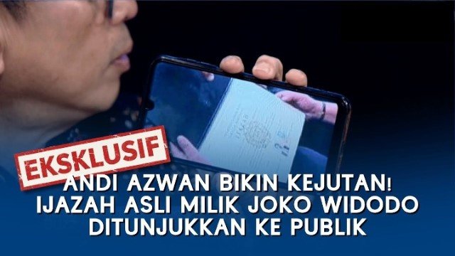 EKSKLUSIF! Ketua Joman Andi Azwan Tunjukkan ‘Ijazah Asli’ Milik Jokowi ke Publik