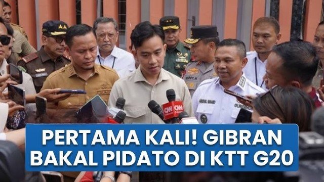 INFO! Gibran Hadiri KTT G20 di Afsel, Akan Berpidato di Depan Pemimpin Dunia