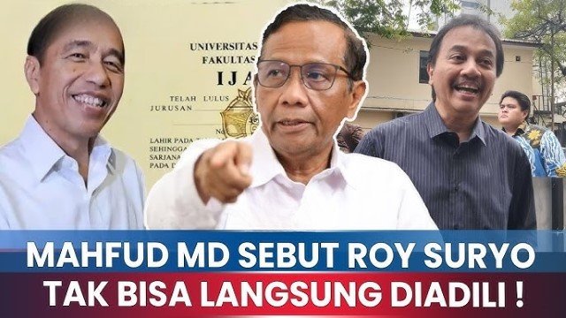 Mahfud MD Prediksi Kasus Roy Suryo Cs Di-NO: Hakim Balikkan Logika, Kalau Enggak Kacau Hukum!