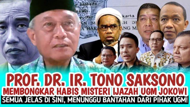 Polisi Tuduh Rismon Manipulasi Ijazah Jokowi, Prof Tono Saksono: Sama Sekali Bohong, Itu Blunder!