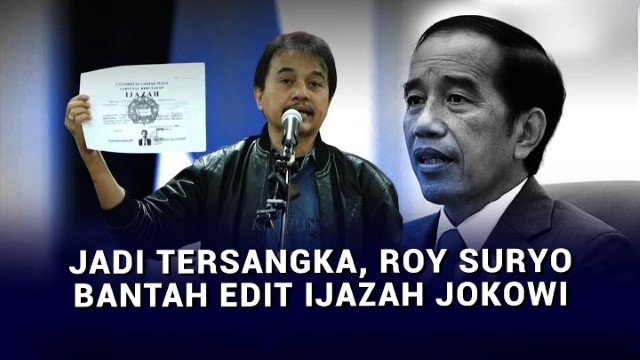 Roy Suryo Bantah Edit Ijazah Jokowi: Yang Seharusnya Tersangka Itu Orangnya!
