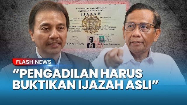 Roy Suryo Jadi Tersangka, Mahfud MD: Tuduhan Tidak Jelas, Pembuktian Ijazah Harusnya di Pengadilan!