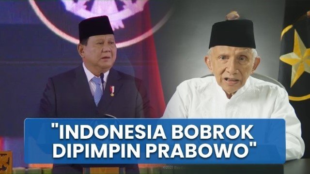 Amien Rais: Prabowo Kini Jadi Masalah Pokok Bangsa, Seperti Soeharto!