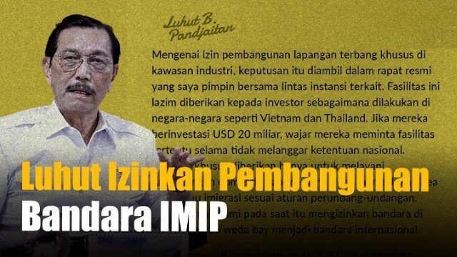 Bandara ‘Pribadi’ IMIP Morowali, Karpet Merah Investor atau Ancaman Kedaulatan?