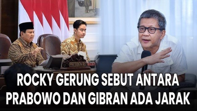 Beban Prabowo Menurut Rocky Gerung: Isu Fufufafa Hantui Publik, Audit Ekologi Nasional Mendesak
