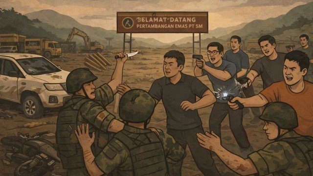 Berawal dari Drone di Area Tambang, Ini Kronologi Insiden TNI dan 15 WNA China di Ketapang!