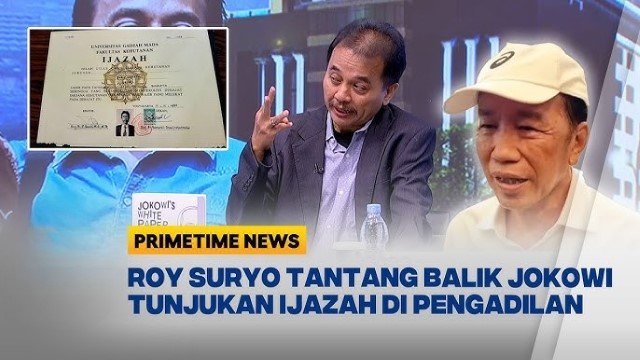 Jokowi Siap Tunjukkan Ijazah di Pengadilan, Roy Suryo: Pengadilan Bukan Tempat Membuktikan!