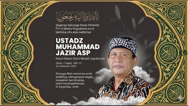 Kabar Duka: Inisiator Masjid Jogokariyan, Ustadz Jazir ASP Wafat di Yogyakarta