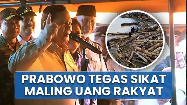 Prabowo ke Korban Banjir Padang: Kalian Suka Enggak Saya Sikat Maling?