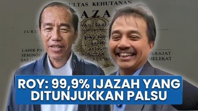 Roy Suryo: Meski Coba Ditunjukkan di Gelar Perkara Khusus, Tetap Saja Ijazah 99,9% Palsu!