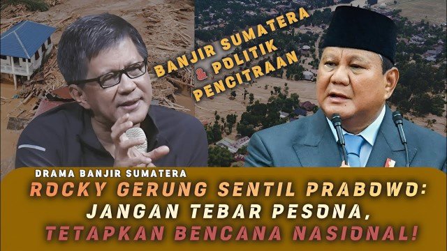 Status Bencana Nasional Tak Kunjung Ditetapkan, Rocky Gerung: Pemerintah Sembunyikan Apa?