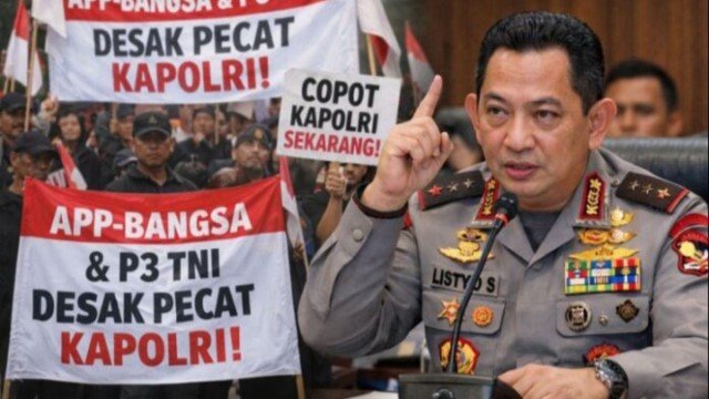 APP-BANGSA dan P3 TNI Desak Presiden Prabowo Pecat Kapolri Listyo Sigit!