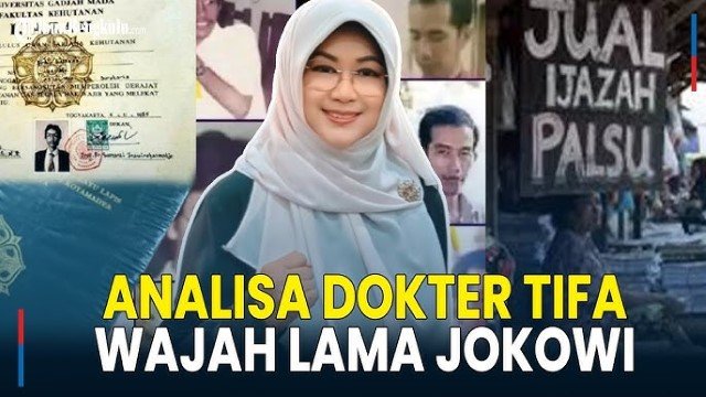 Dokter Tifa: Foto Muda Jokowi Cuma Mirip 1 Persen, 99 Persen Itu Orang Berbeda!