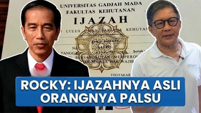 Jadi Saksi Ahli di Kasus Ijazah Jokowi, Rocky Gerung Ijazahnya Asli, Orangnya Palsu!