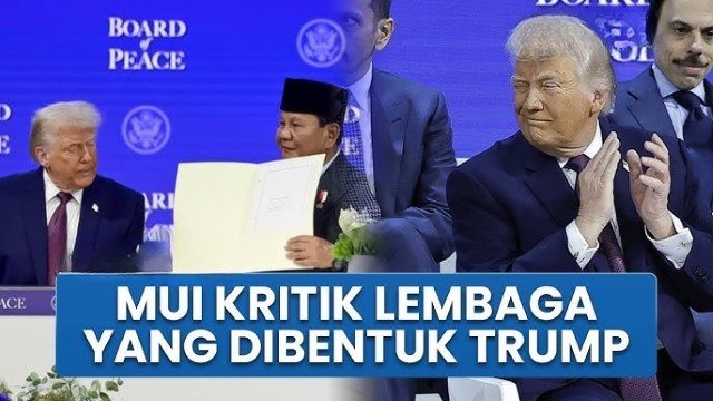 MUI Desak Pemerintah Mundur dari Board of Peace Davos, Nilai Konsep “Peace” Hanya Kamuflase!