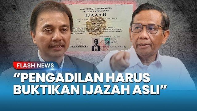 Mahfud MD Sebut Roy Suryo Cs Tidak Salah Pertanyakan Ijazah Jokowi: Buktikan Dulu Asli atau Palsu!