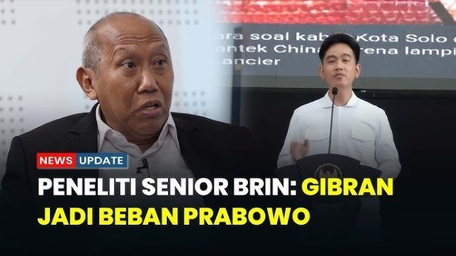 Peneliti Senior BRIN Blak-Blakan: Gibran Tak Mumpuni, Buat Prabowo Kewalahan Atasi Persoalan NKRI!