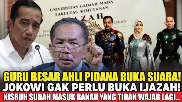 SOSOK Profesor Hukum yang Sebut Jokowi ‘Tak Perlu’ Tunjukkan Ijazahnya Seperti Permintaan Roy Suryo Cs