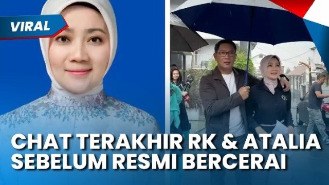 BOCOR! Chat Terakhir Ridwan Kamil dan Atalia Praratya Sebelum Bercerai, Isinya….