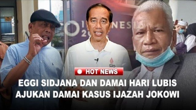 UPDATE! Jokowi Minta Kasus Eggy Sudjana-Damai Hari Lubis Diselesaikan Lewat RJ