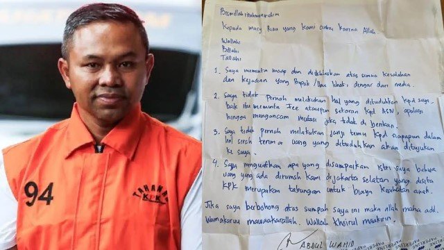 ‘Wallahi, Billahi, Tallahi!’ Surat Sumpah Abdul Wahid dari Sel KPK Gegerkan Riau