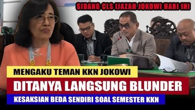 6 ‘Fakta Baru’ Diungkap Teman KKN Jokowi di Sidang Gugatan Ijazah