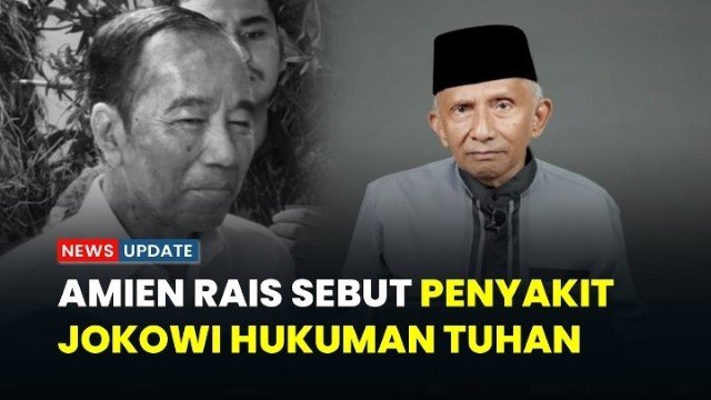 Amien Rais Beban Politik Bikin Kesehatan Jokowi Kian Memburuk, Kini Jadi Manusia Hina!