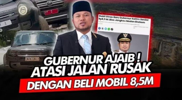 Anggaran Kaltim Disunat 75 Persen, Gubernur Malah Beli Mobil Dinas Rp 8,5 Miliar, DPR: Tidak Peka!