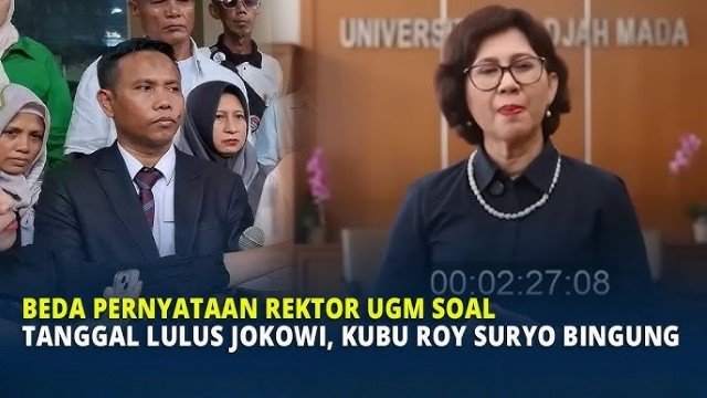 Beda Pernyataan Rektor UGM Ova Emilia Soal Tanggal Lulus Jokowi, Kubu Roy Suryo: Bikin Bingung!