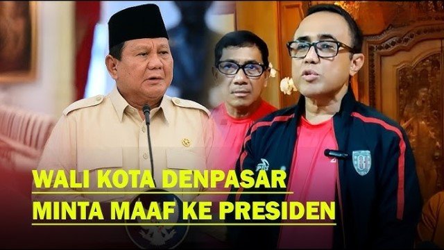 Bikin Mensos Meradang, Wali Kota Denpasar Akhirnya Minta Maaf ke Prabowo Soal Pernyataan Nonaktif BPJS PBI Instruksi Presiden