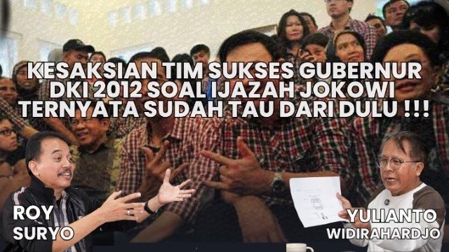 Blak-Blakan! Eks Relawan Ungkap Fakta: Isu Foto Ijazah Jokowi Sudah Dipertanyakan Sejak Pilkada DKI 2012