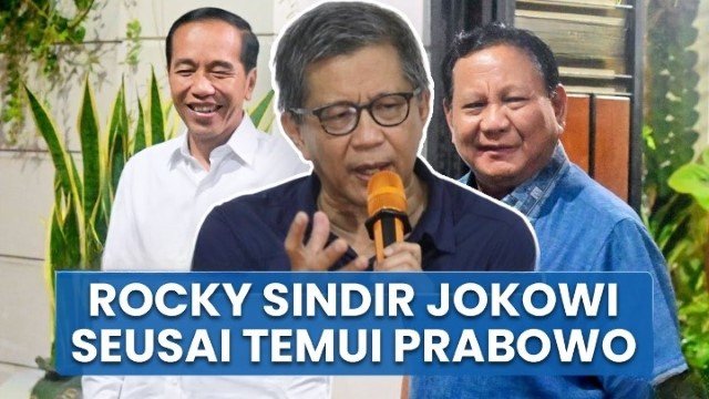 Cerita Rocky Gerung Soal Strategi Serang Balik Jokowi Yang Ditolak Prabowo
