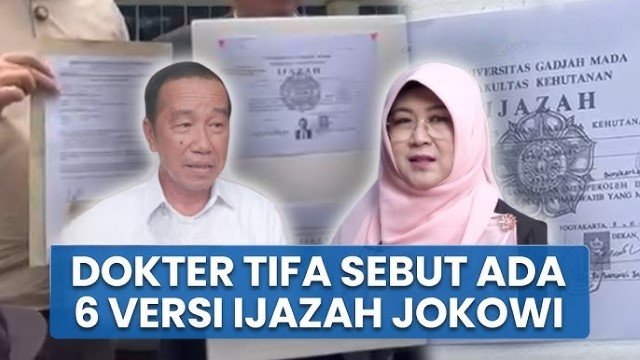 Dokter Tifa Tercengang Ada Enam Versi Ijazah Jokowi, Soroti Beda Lipatan, Noktah hingga Watermark