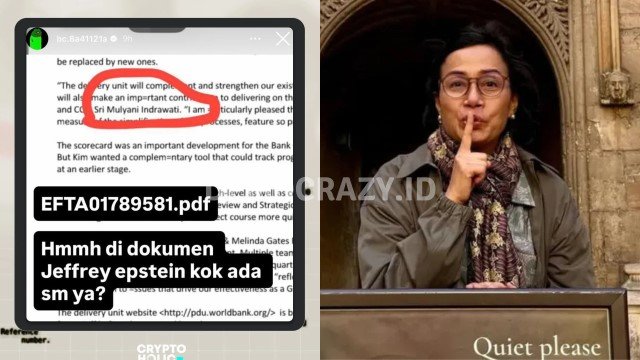 GEGER! Epstein Files Bocor, Ada Nama Sri Mulyani Tercantum
