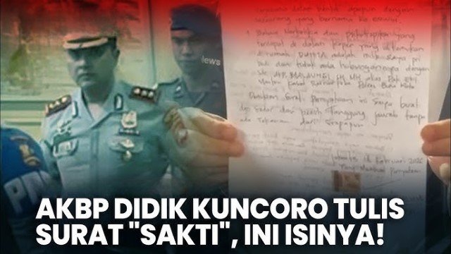 Jadi Tersangka Kasus Narkoba, AKBP Didik Sempat Buat 'Surat Sakti' Terkait Kasusnya, Ini Isinya!