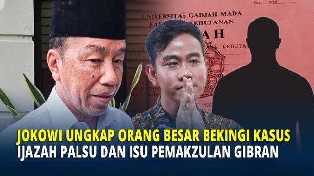 Jokowi Ungkap Dalang di Balik Gugatan Ijazah Gibran, Ada “Orang Besar” Bermain?