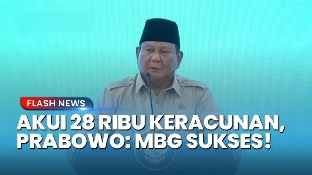 Klaim Sukses Besar, Prabowo Akui 28 Ribu Penerima MBG Keracunan Hanya 0,0006%!