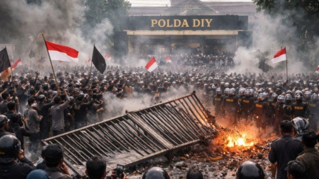 Polda DIY Bantah Gunakan Gas Air Mata Saat Bubarkan Massa, Sebut Suara Ledakan dari...